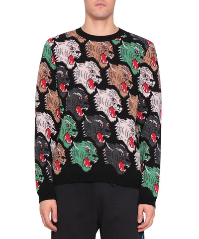 Shop Gucci Wool Sweater In Nero