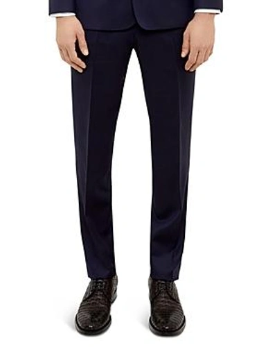 Shop Ted Baker Raiset Debonair Plain Regular Fit Suit Trousers In Dark Blue