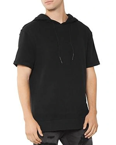 Shop Patron Saint Of Raptor Short-sleeve Hooded Sweatshirt In Vintage Black
