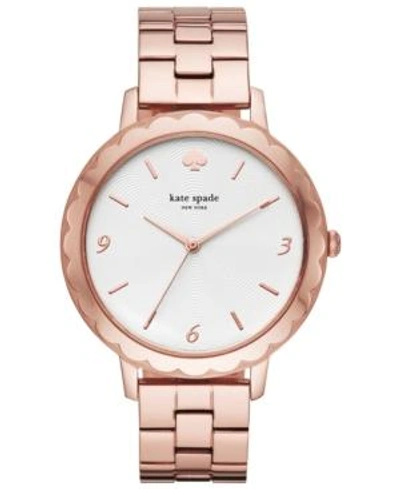 Shop Kate Spade New York Women's Morningside Pink Gold-tone Stainless Steel Bracelet Watch 38mm