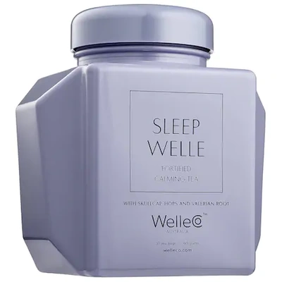 Shop Welleco Sleep Welle Fortified Calming Tea 50 Tea Bag Caddy