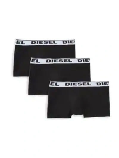 Shop Diesel Umbx Kory 3-pack Boxer Briefs In Black Multi