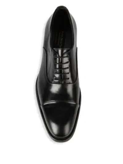 Shop To Boot New York Bergamo Leather Cap Toe Oxfords In Cork