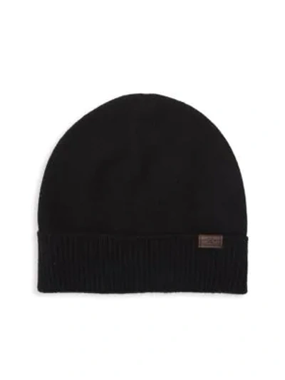 Shop Hickey Freeman Men's Cashmere Beanie In Black