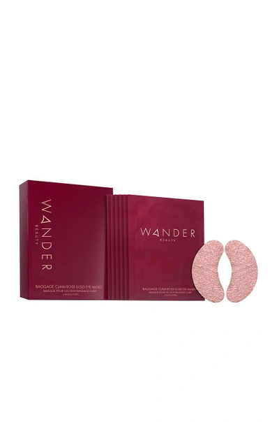 Shop Wander Beauty Baggage Claim Rose Gold Eye Masks 6 Pack In N,a