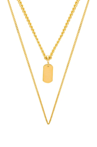 Shop Five And Two Peyton Necklace In Metallic Gold.