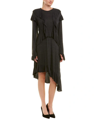 Shop Iro Nancot Midi Dress In Black