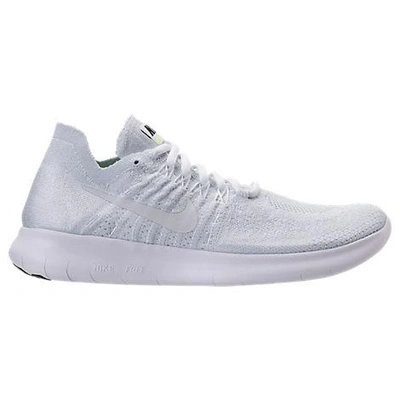 Shop Nike Men's Free Rn Flyknit 2017 Running Shoes, White