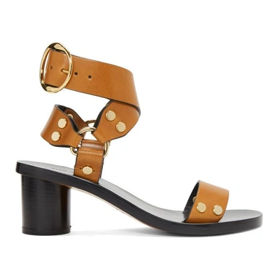 Shop Isabel Marant Brown Jeyka Sandals