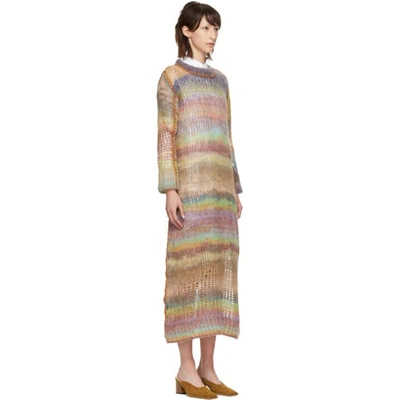 Shop Acne Studios Multicolor Mohair Dress