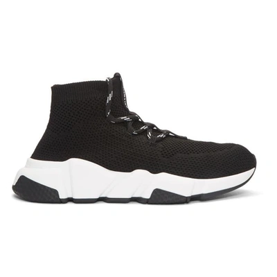 Shop Balenciaga Black Lace-up Speed Sneakers In 1000 Black