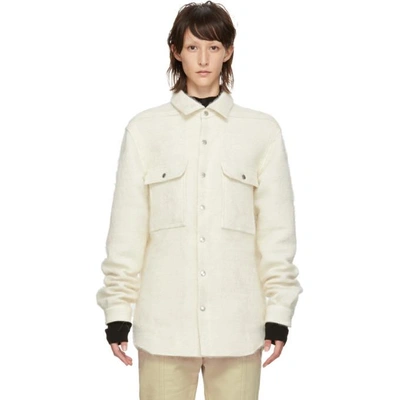 Shop Rick Owens Off-white Outershirt Jacket