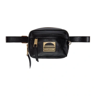 Shop Marc Jacobs Black Leather Sport Belt Bag In 001 Black