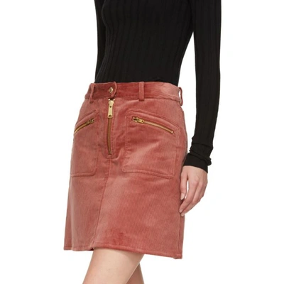 Shop Won Hundred Red Corduroy Erica Miniskirt In 2635 Red