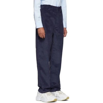 Acne Studios Ryder Pants In Wool And Mohair In Sky Blue | ModeSens