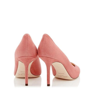 Shop Jimmy Choo Love 85 Rosewood Suede Pointy Toe Pumps