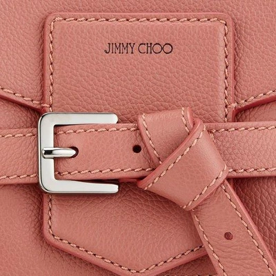 Shop Jimmy Choo Lexie/s Rosewood Soft Grained Calf Leather Cross Body Bag