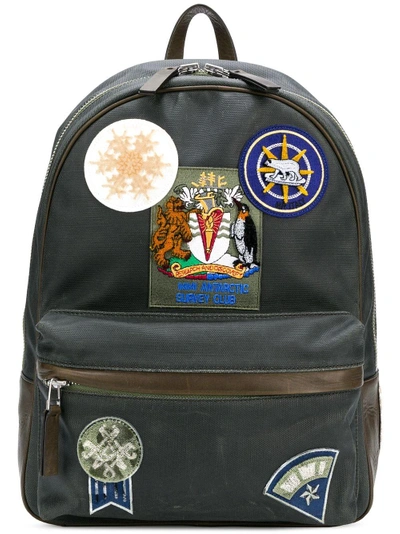 Shop Mr & Mrs Italy Rucksack Mit Patches In Grey