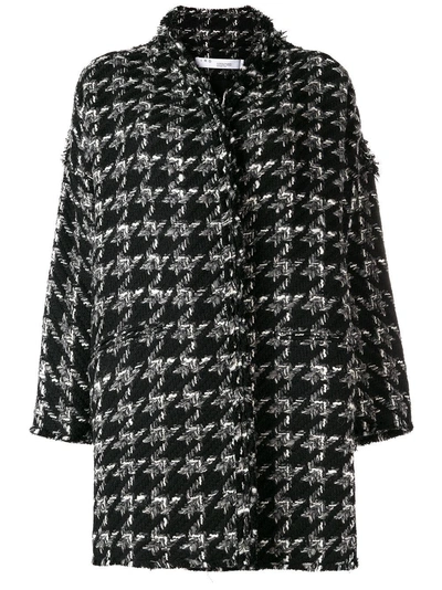 Shop Iro Tweed Midi Coat In Black