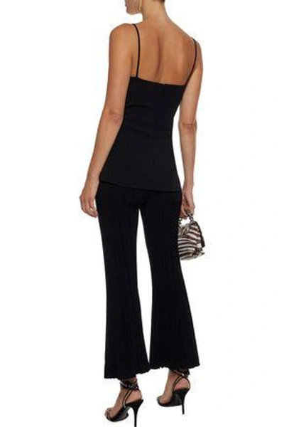 Shop Cushnie Et Ochs Cushnie Woman Sandrina Button-embellished Stretch-crepe Camisole Black