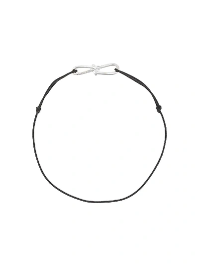 Shop Annelise Michelson Extra Small Wire Cord Bracelet In Black