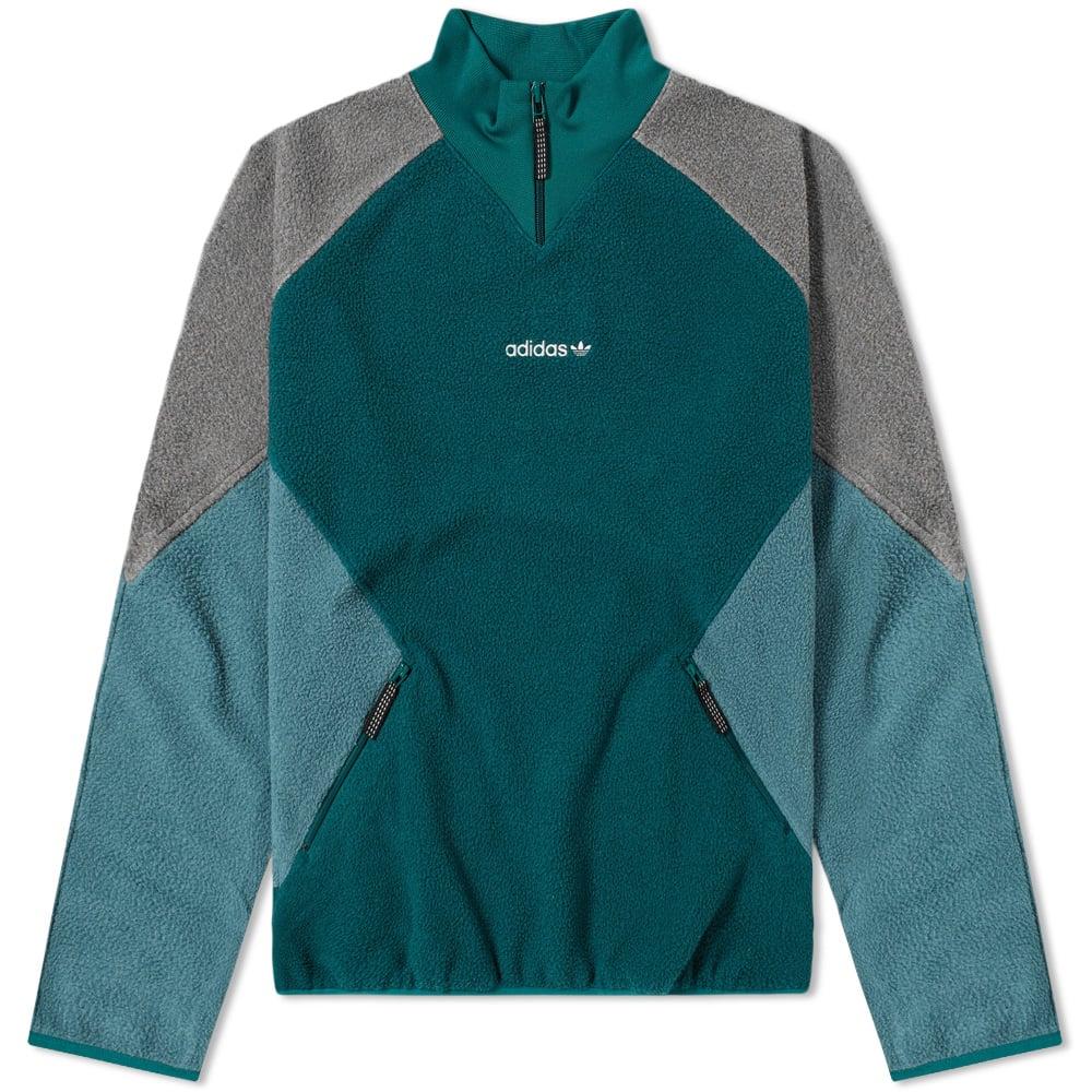 adidas originals eqt polar fleece jacket in green