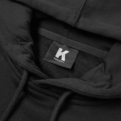 Shop Kappa Kontroll Logo Hoody In Black