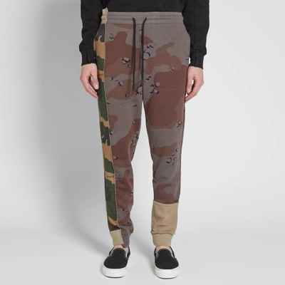 Shop Off-white Reconstructed Camo Sweat Pant In Green