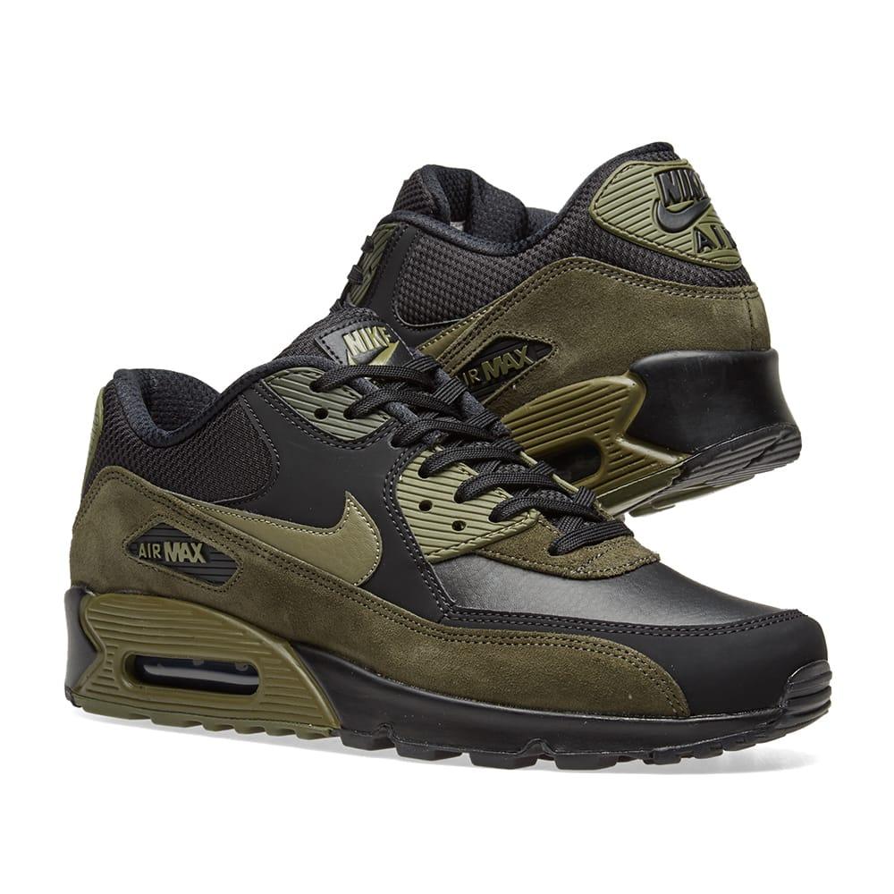 nike air max 90 green black