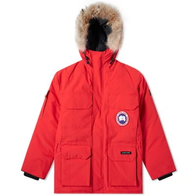 Shop Canada Goose Expedition Fusion Parka In Red