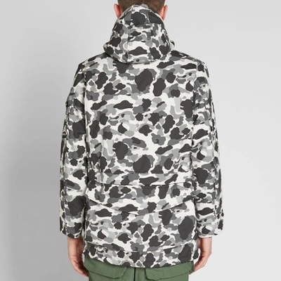 Shop Ark Air Furry Master Print Jacket In Grey