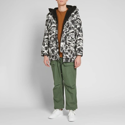 Shop Ark Air Furry Master Print Jacket In Grey