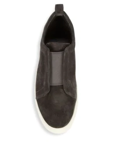 Shop Vince Conway Slip-on Sneakers In Graphite