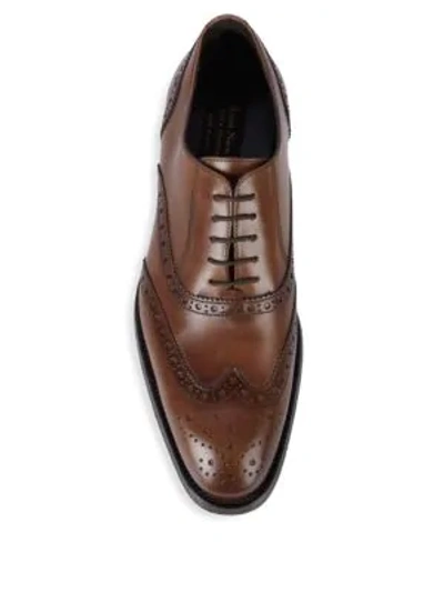 Shop To Boot New York Men's Bello Leather Brogue Oxfords In Black