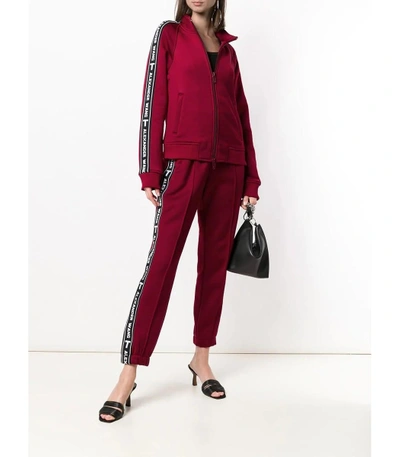 Shop Alexander Wang T Logo Track Pants In Red
