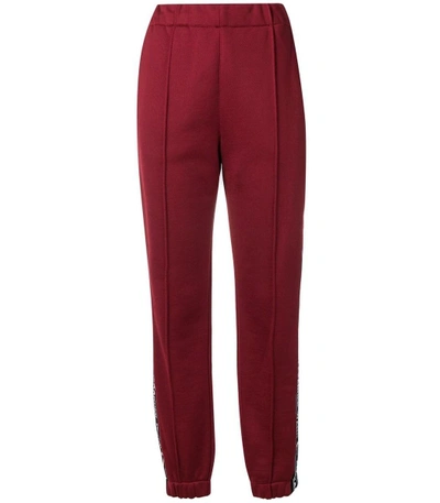 Shop Alexander Wang T Logo Track Pants In Red