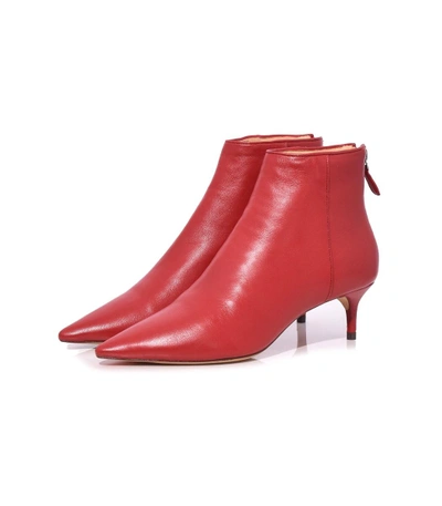 Shop Alexandre Birman Kittie Boot In Flame In Red/flame