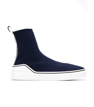 Shop Givenchy Blue George V Sneakers