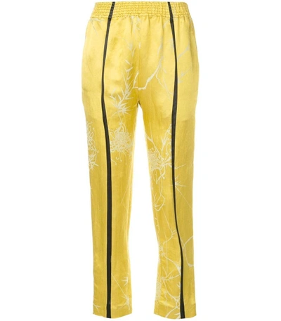 Shop Haider Ackermann Dianthus Trousers In Yellow