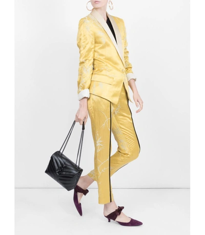 Shop Haider Ackermann Dianthus Trousers In Yellow