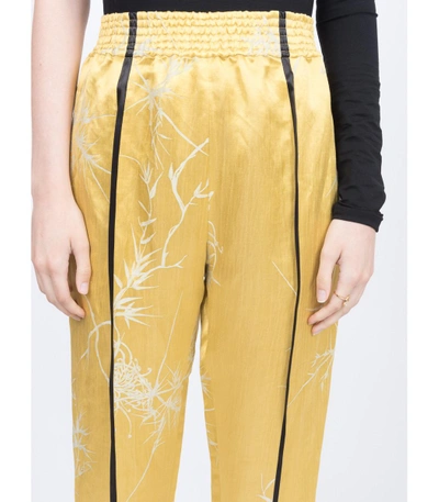 Shop Haider Ackermann Dianthus Trousers In Yellow