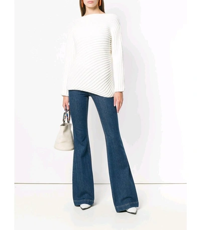 Shop Stella Mccartney Blue Seventies Flared Jeans