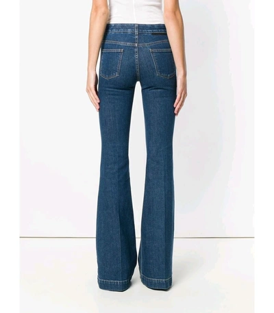 Shop Stella Mccartney Blue Seventies Flared Jeans