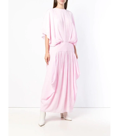 Shop Jw Anderson Pink Batwing Maxi Dress