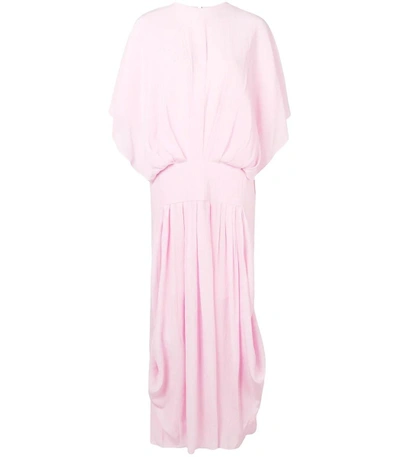 Shop Jw Anderson Pink Batwing Maxi Dress