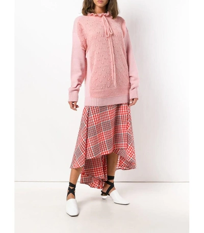 Shop Jw Anderson Pink Trompe L'oeil Sweater