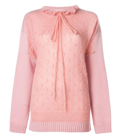 Shop Jw Anderson Pink Trompe L'oeil Sweater