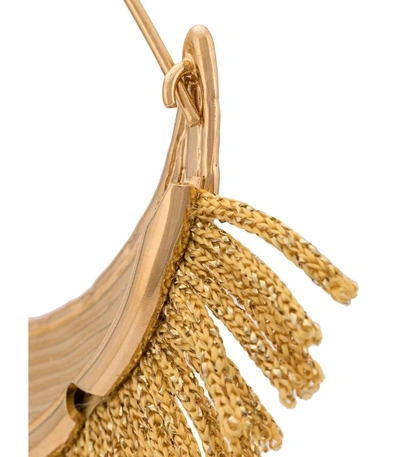 Shop Aurelie Bidermann Gold Fringe Earrings