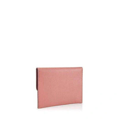 Shop Jimmy Choo Albin Rosewood Grainy Calf Leather Coin Pouch