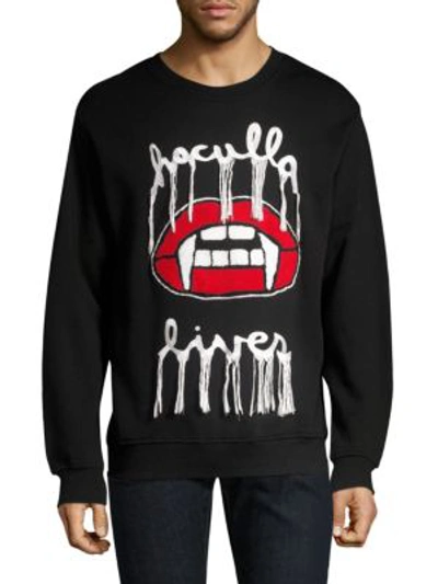 Shop Haculla Lives Crewneck Sweatshirt In Black